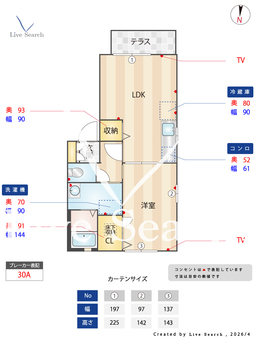 フレグランスK 101 【熊本県西熊本駅】 の間取り図