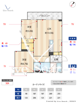 シャーメゾンサチ 201 【埼玉県南鳩ヶ谷】 の間取り図