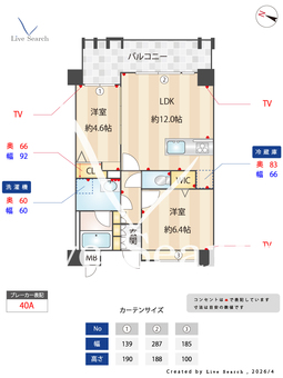 ラフィーネ鳥飼 206 【福岡県唐人町】 の間取り図