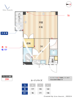 リッツ城西 401 【福岡県西新駅】 の間取り図