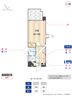 レオドール石名坂 501 【神奈川県小田急江ノ島線　藤沢本町　徒歩15分】 の間取り図