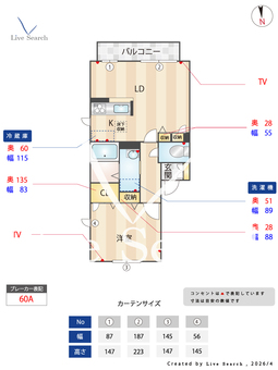 シャーメゾンはぴねす 101 【大阪府河内山本駅】 の間取り図