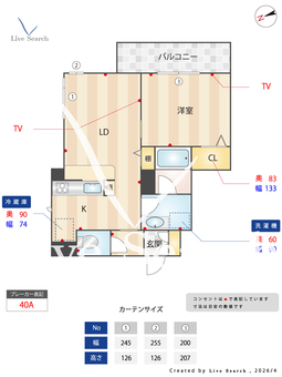 remembrance西新町 403 【兵庫県姫路駅】 の間取り図