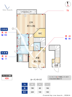 クラヴィエ道意 201 【兵庫県阪神電鉄本線 尼崎センタープール前駅】 の間取り図