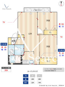 アビーロード A201 【熊本県西熊本駅】 の間取り図