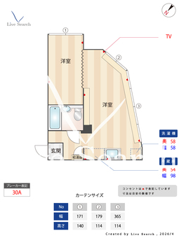 毛利ビル 303 【福岡県中洲川端駅】 の間取り図