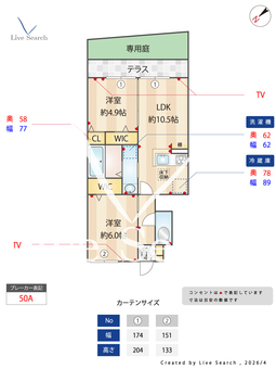 令美の杜 105 【神奈川県　鶴間駅　】 の間取り図