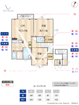 フォレスト富士山　D 203 【茨城県常陸大宮駅】 の間取り図