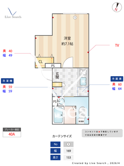 プラティーク中野坂上 201 【東京都中野坂上】 の間取り図