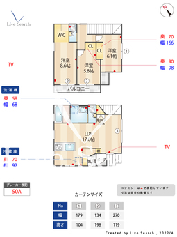 ガーネット千早　A棟  【福岡県千早駅】 の間取り図