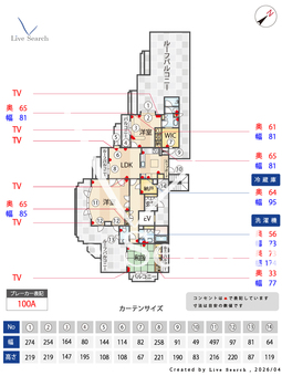 ティーズガーデン千駄ヶ谷 401 【東京都北参道】 の間取り図