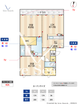 ロイジェントパークスレイクタウンⅡF 106 【埼玉県越谷レイクタウン】 の間取り図