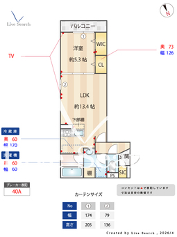 クラシスト東粉浜EAST 202 【大阪府阪堺電気軌道阪堺線　東粉浜駅】 の間取り図