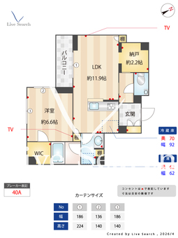 ピンシャン 205 【神奈川県新川崎駅】 の間取り図