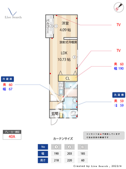 quador大濠 401 【福岡県唐人町駅】 の間取り図