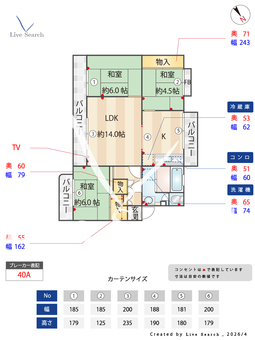 野間台住宅 424 【福岡県高宮】 の間取り図