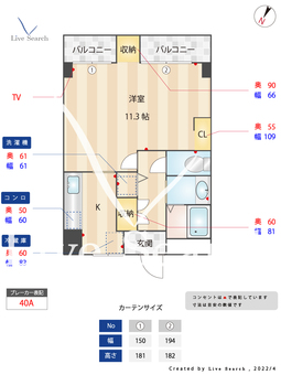 ジュネスTomachi  402 【福岡県薬院駅】 の間取り図
