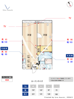 セキワガーデンハウス春日 206 【和歌山県岩出駅】 の間取り図