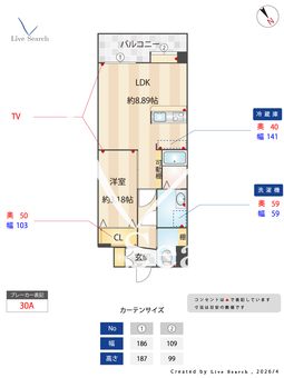 フォレストコート住吉 302 【福岡県博多駅】 の間取り図