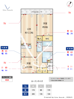 apartment Will 201 【埼玉県谷塚駅】 の間取り図
