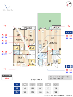 WEST　HILLS　A 102 【神奈川県北山田駅】 の間取り図