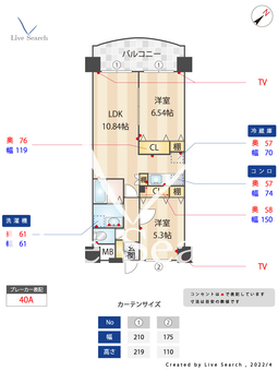 YFビル 302 【福岡県千早駅】 の間取り図