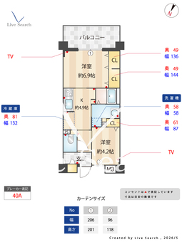 ココドール鳴子 405 【愛知県鳴子北駅】 の間取り図