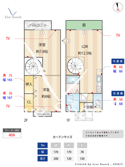 la Maison SunRimo 102 【愛知県名古屋大学】 の間取り図