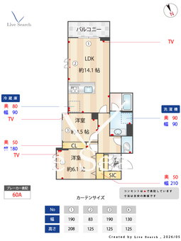 ザグランド自治医大 201 【栃木県自治医大駅】 の間取り図