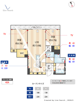 カルム 205 【神奈川県橋本駅】 の間取り図