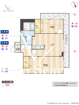 サニーコート 601 【大阪府片町線「野崎」徒歩4分】 の間取り図