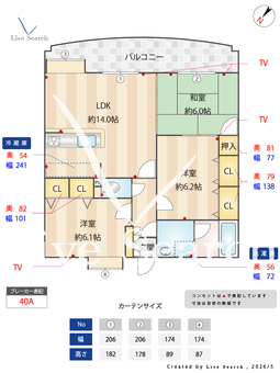 アメニティ高宮 802 【福岡県西鉄天神大牟田線西鉄平尾駅】 の間取り図