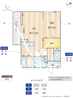 SOPHIA Ⅱ　B  101 【埼玉県吉川美南】 の間取り図