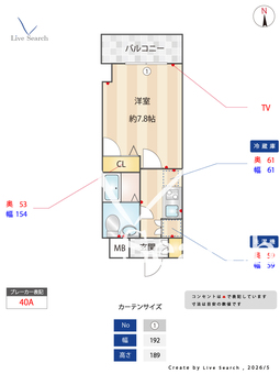 KDXレジデンス御徒町 802 【東京都仲御徒町駅】 の間取り図
