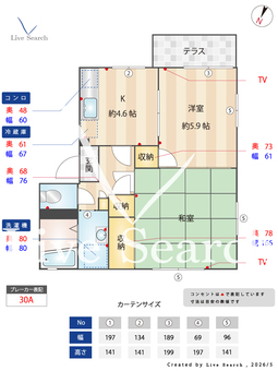 コーポラス東郷 B 101 【茨城県つくば駅】 の間取り図