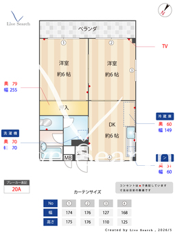 山口ハイツ 203 【福岡県今宿駅　徒歩14分】 の間取り図