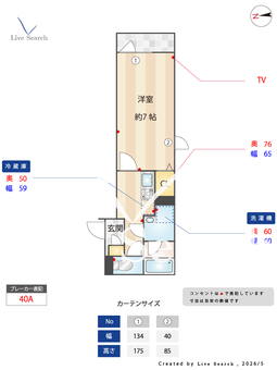 アール・デ・ココ　三鷹 204 【東京都三鷹】 の間取り図