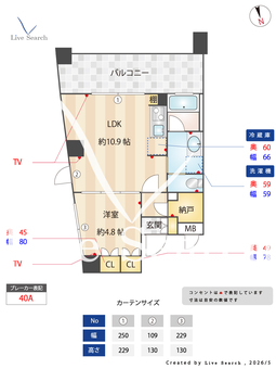 KDXレジデンス駒沢公園 306 【東京都駒沢公園】 の間取り図