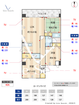サンドゥカーレ 301 【群馬県新伊勢崎】 の間取り図