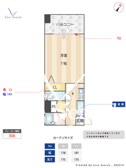 ピュアドームエレガンテ平尾 906 【福岡県西鉄平尾駅】 の間取り図