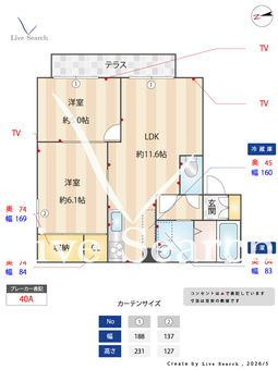 メゾン・フルール 102 【大阪府塚本駅】 の間取り図