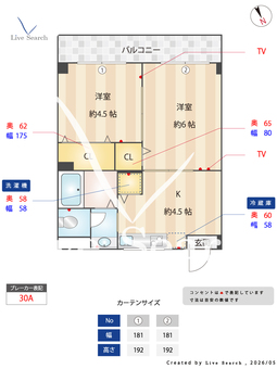 ウッドベル 302 【神奈川県横須賀線　新川崎駅　徒歩28分】 の間取り図