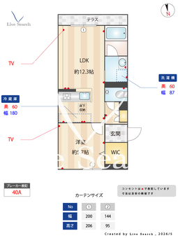 K＆MフォレストガーデンⅡ 101 【熊本県新水前寺駅】 の間取り図