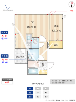 ラクラス南福岡south 301 【福岡県南福岡駅】 の間取り図