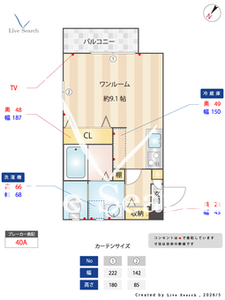 ロゼッタ 201 【神奈川県生麦駅】 の間取り図