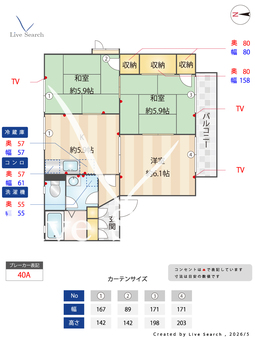 緑台ハイツA 202 【大阪府熊取駅】 の間取り図