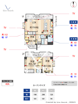 グリーンコート城山 302 【愛知県覚王山駅】 の間取り図