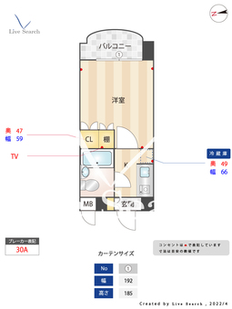 ラ・レジダンス・ド・パンテール 408 【福岡県大濠公園駅】 の間取り図