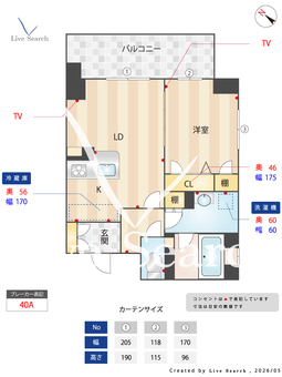 プロムナード南堀江  501 【大阪府ドーム前千代崎駅】 の間取り図