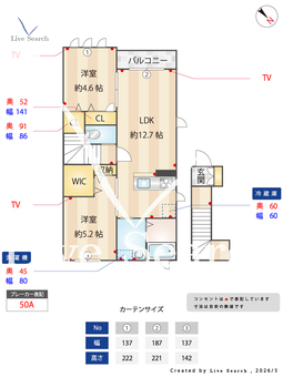 カサフォルトゥーナ 201 【埼玉県東浦和駅】 の間取り図